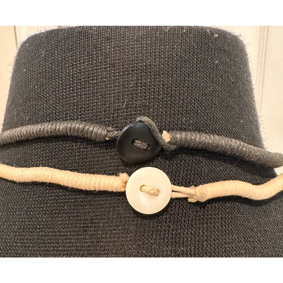 2 Boho Graduated Multi-Strand Beads on Cord Necklaces Wear Together or Separate - Picture 3 of 10